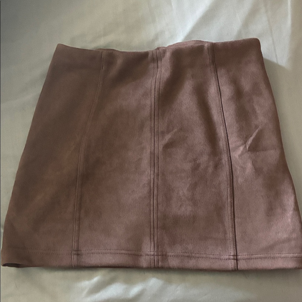 💜5/$25 Brown suede Skirt